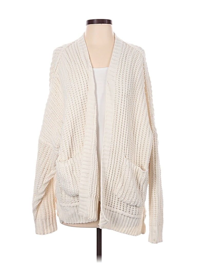 Pre-owned Miracle Cardigan Sweater In Ivory