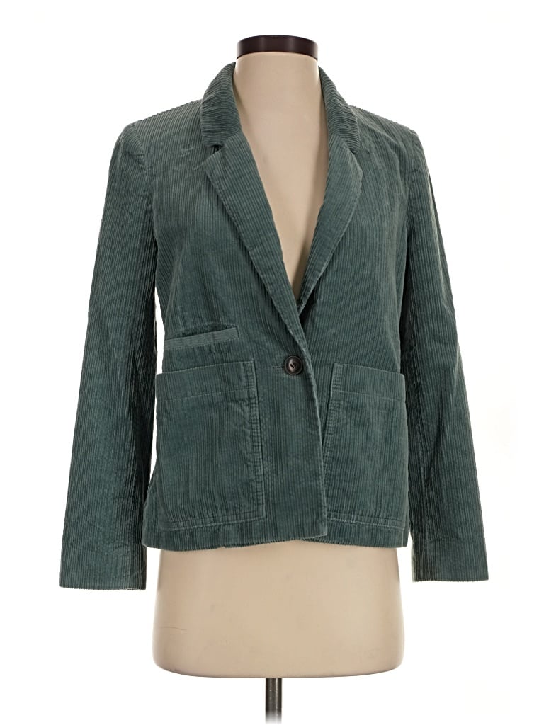 Pre-owned Madewell Blazer Jacket In Green