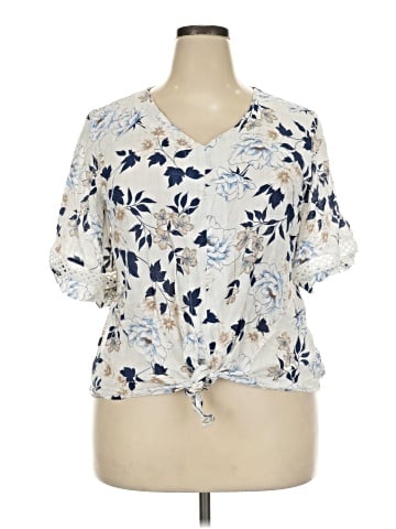 AB Studio Short Sleeve Blouse (view 1)