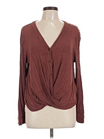 a.n.a. A New Approach Long Sleeve Blouse (view 1)