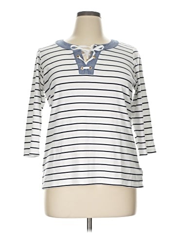 Jones New York Signature 3/4 Sleeve Top (view 1)