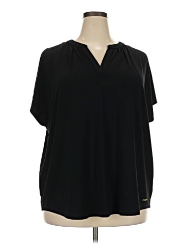 Jones New York Signature Short Sleeve Blouse (view 1)