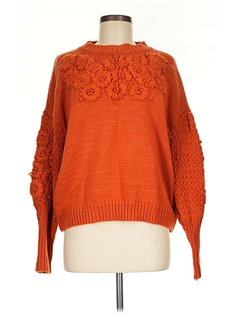 Pre-owned Stellah Pullover Sweater In Orange