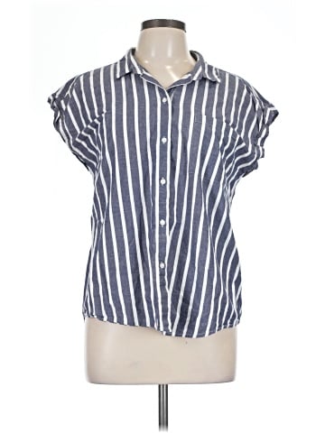 dip Short Sleeve Blouse (view 1)