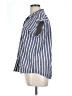 dip 100% Cotton Stripes Blue Short Sleeve Blouse Size L - photo 5