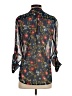 Kut from the Kloth 100% Polyester Floral Blue 3/4 Sleeve Blouse Size XS - photo 2