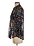 Kut from the Kloth 100% Polyester Floral Blue 3/4 Sleeve Blouse Size XS - photo 5