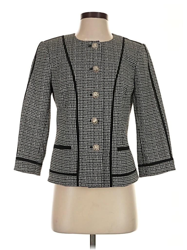 Pre-owned Karl Lagerfeld Blazer Jacket In Gray