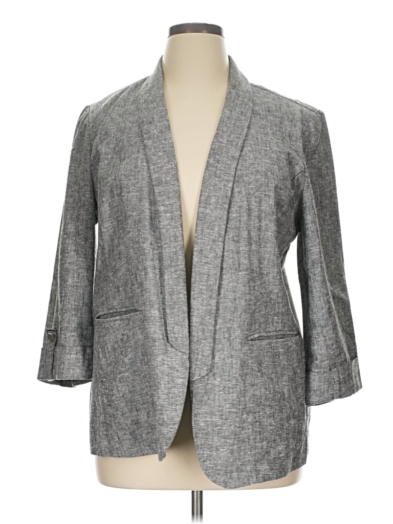 Pre-owned Apt. 9 Blazer Jacket In Gray
