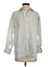 J.Crew 100% Linen Blue Gray Long Sleeve Button-Down Shirt Size 2 - photo 1