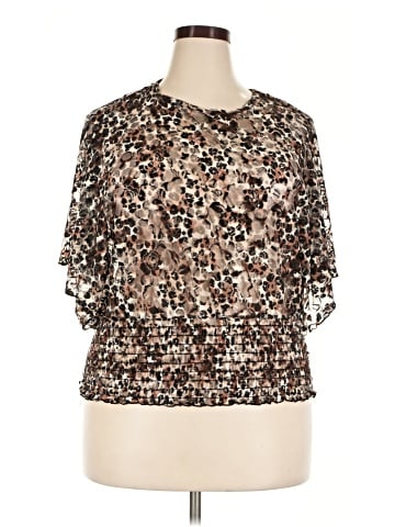 Dots Short Sleeve Blouse (view 1)