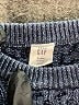 Baby Gap 100% Cotton Chevron-herringbone Blue Pullover Sweater Size 2T - photo 3