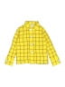 Disney 100% Polyester Checkered-gingham Yellow Long Sleeve Button-Down Shirt Size 5 - 6 - photo 1