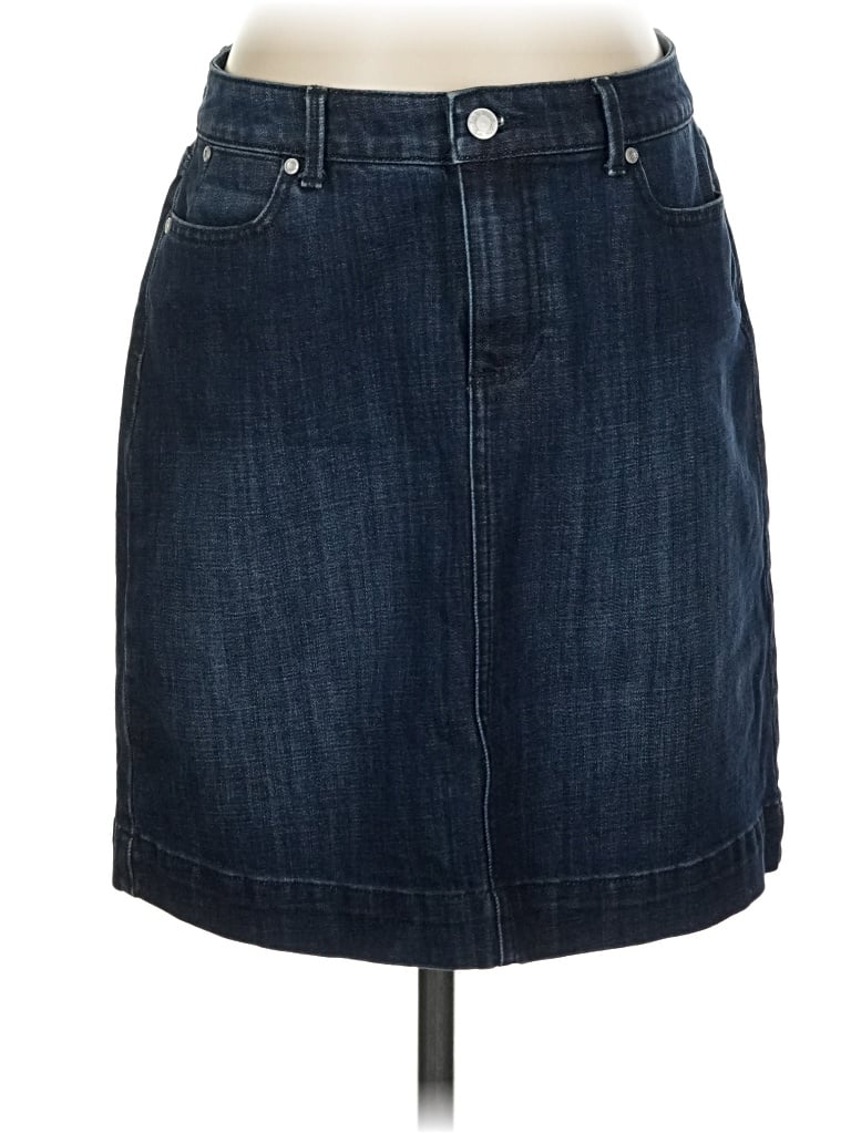 Pre-owned Talbots Denim Skirt In Blue