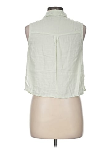 Express Sleeveless Button-Down Shirt (view 2)