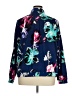 Susan Graver Paisley Floral Blue Track Jacket Size XL - photo 2