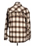 Passport 100% Polyester Plaid Brown Coat Size L - photo 2