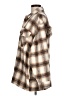 Passport 100% Polyester Plaid Brown Coat Size L - photo 5
