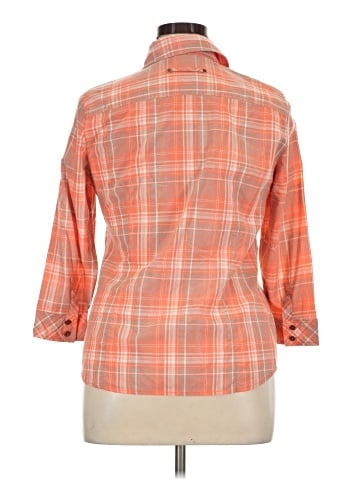 Inked & Faded 3/4 Sleeve Button-Down Shirt (view 2)