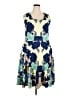 Lularoe Print Blue Cocktail Dress Size 22 - 24 - photo 1