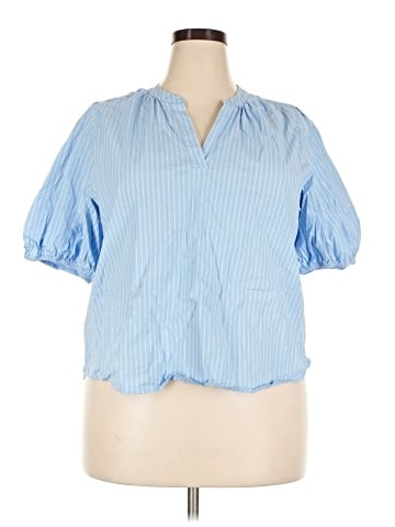 a.n.a. A New Approach Short Sleeve Blouse (view 1)