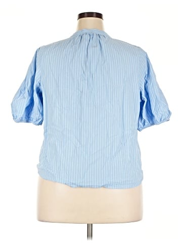 a.n.a. A New Approach Short Sleeve Blouse (view 2)