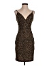 Express Animal Print Brown Cocktail Dress Size XS - photo 1