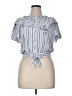 Habitual Blue Short Sleeve Blouse Size 16 - photo 1