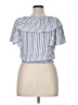 Habitual Blue Short Sleeve Blouse Size 16 - photo 2