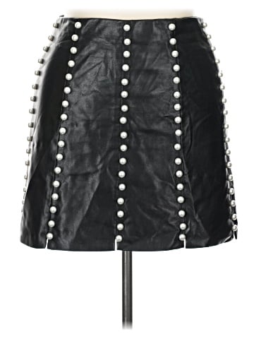 Alice + Olivia Faux Leather Skirt (view 1)