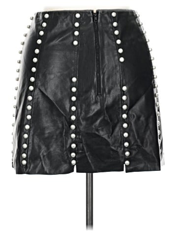 Alice + Olivia Faux Leather Skirt (view 2)