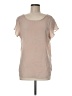 Dynamite 100% Polyester Tan Short Sleeve Blouse Size M - photo 1