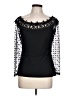 Venus Black 3/4 Sleeve Blouse Size L - photo 1