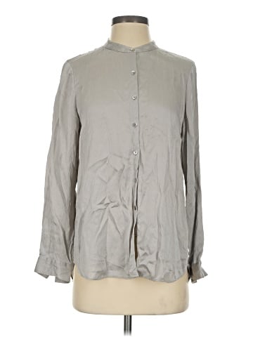 Eileen Fisher Long Sleeve Silk Top (view 1)