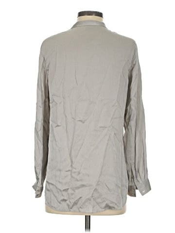 Eileen Fisher Long Sleeve Silk Top (view 2)