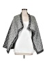 I.C. By Connie K 100% Polyester Print Silver Jacket Size M - photo 1
