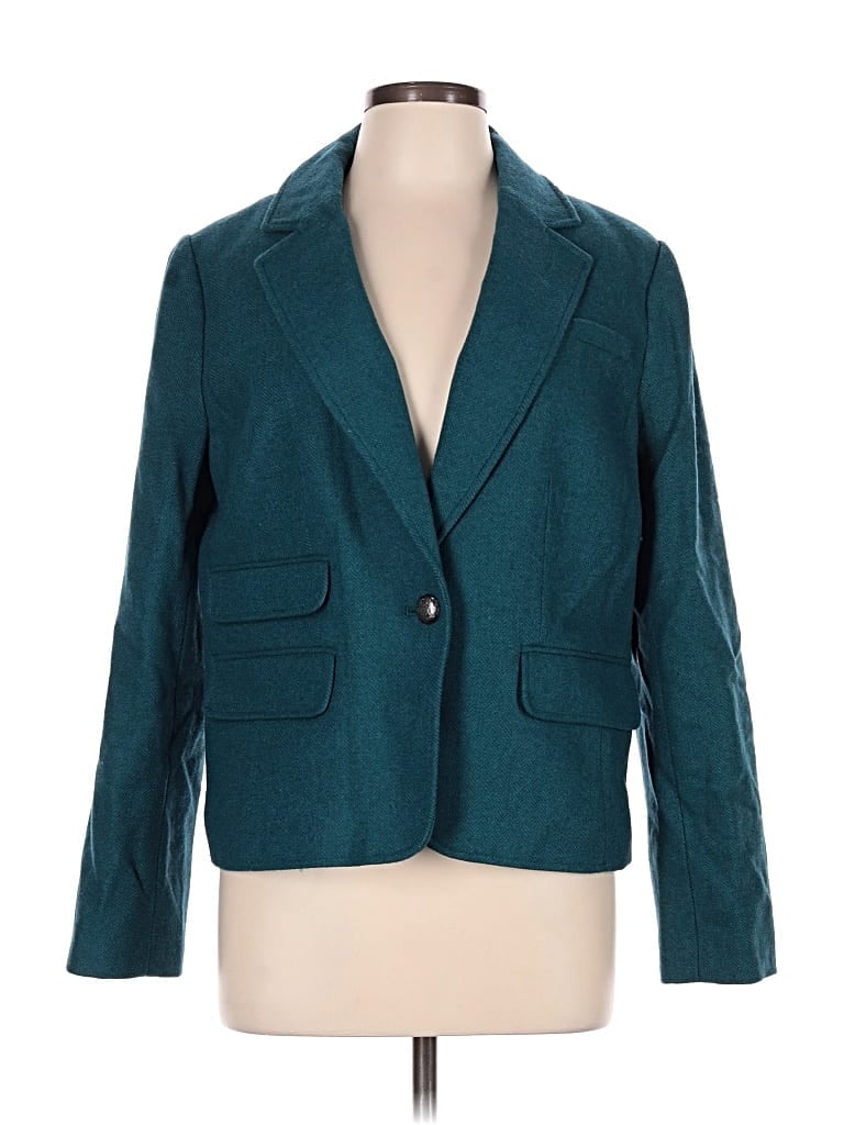 Pre-owned Talbots Blazer Jacket In Teal