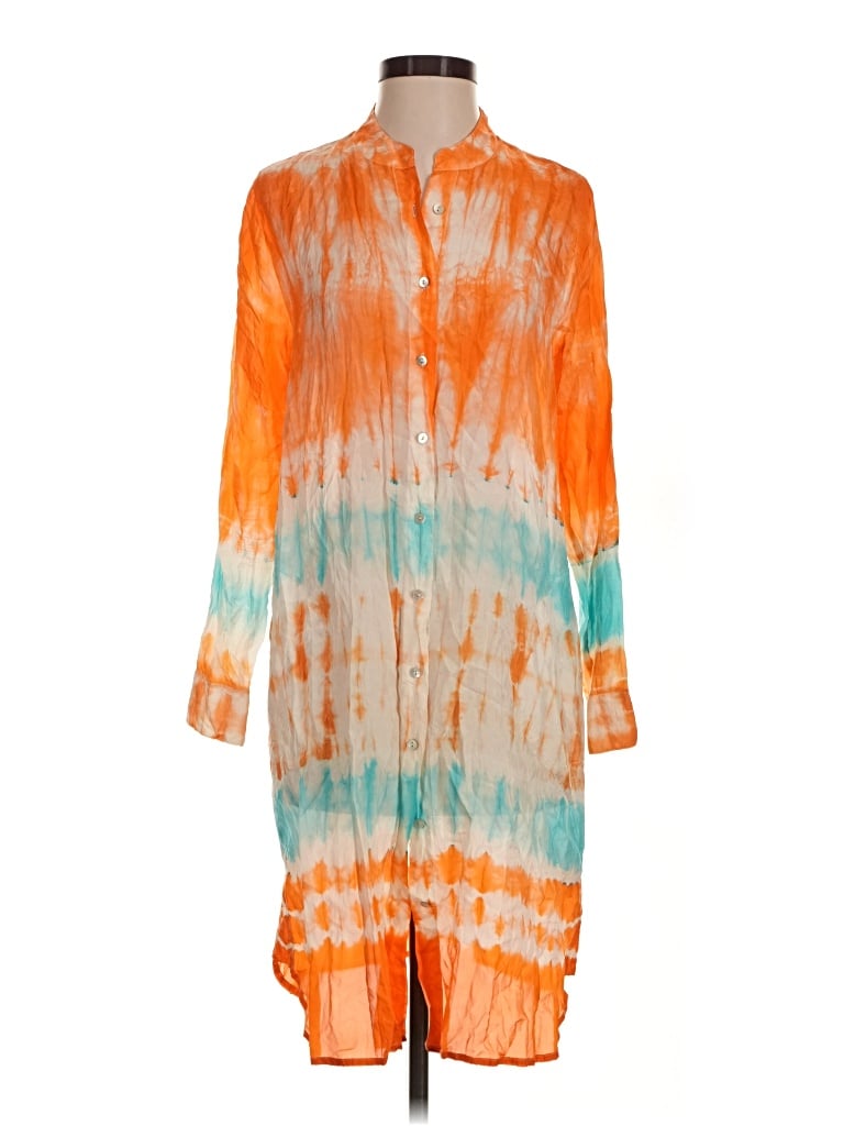 Pre-owned Soft Surroundings Kimono In Orange