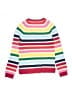 Lands' End Stripes Pink Red Pullover Sweater Size 10 - 12 - photo 2