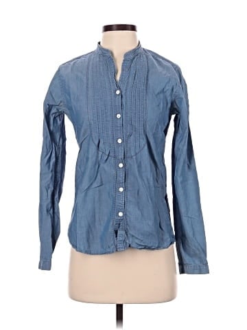 Ines de la Fressange for Uniqlo Long Sleeve Button-Down Shirt (view 1)