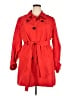 Hobbs London 100% Polyester Red Trenchcoat Size 18 - photo 1