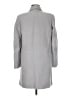 Theory 100% Polyester Solid Gray Coat Size M - photo 2