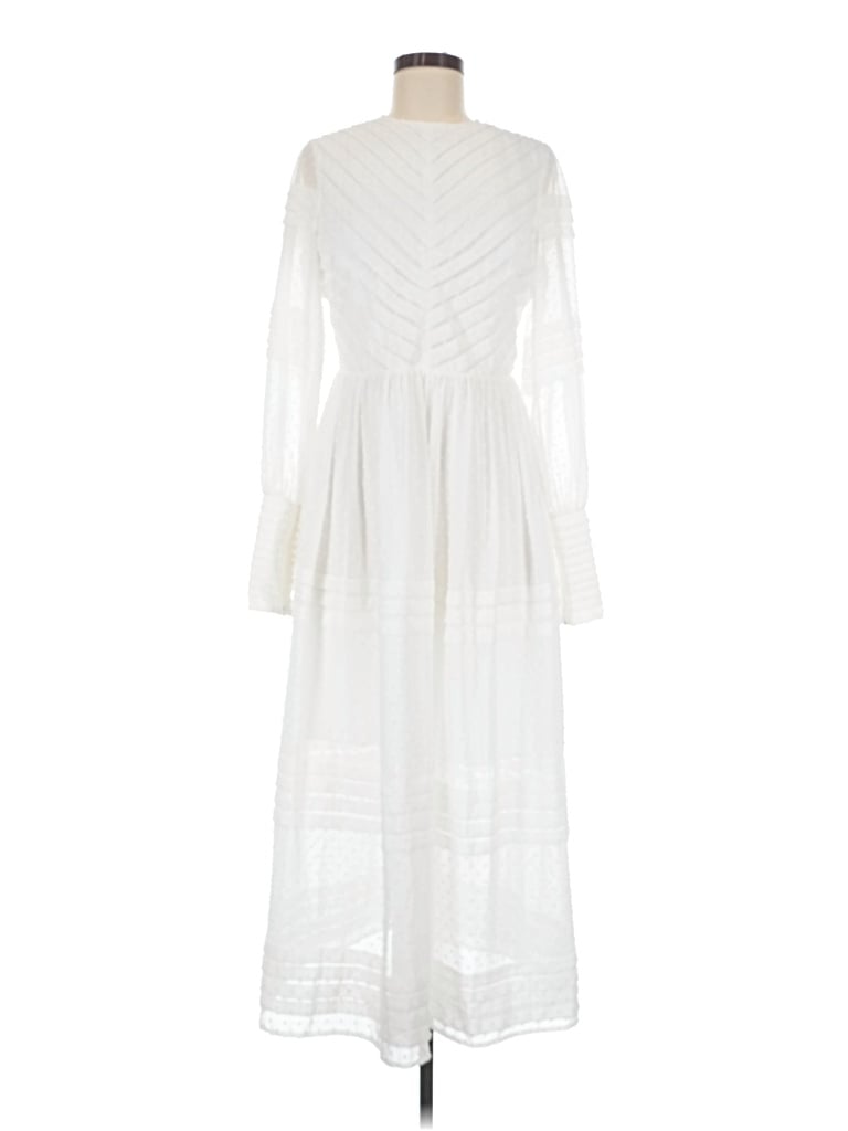 Pre-owned Opt Casual Dress In White