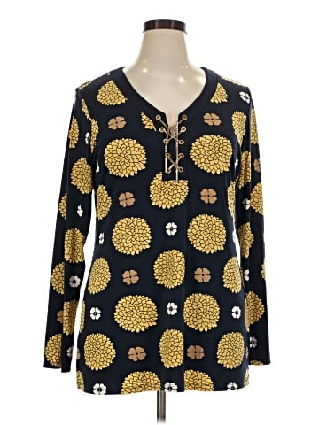 Charter Club Long Sleeve Henley (view 1)