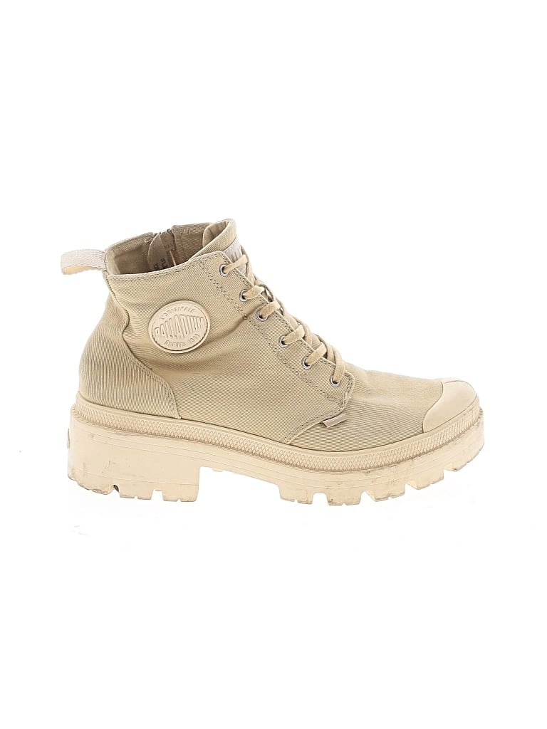 Pre-owned Palladium Ankle Boots In Ivory