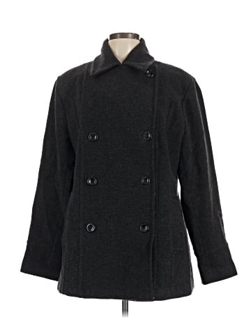 St. John's Bay Wool Coat (view 1)