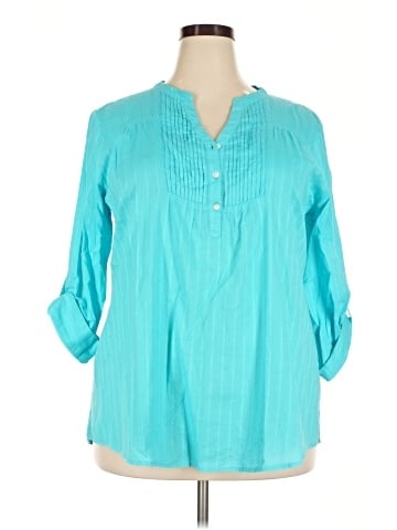 The Vermont Country Store 3/4 Sleeve Blouse (view 1)