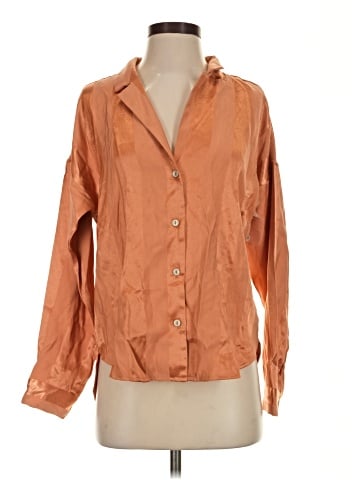 Victoria's Secret 3/4 Sleeve Button-Down Shirt (view 1)