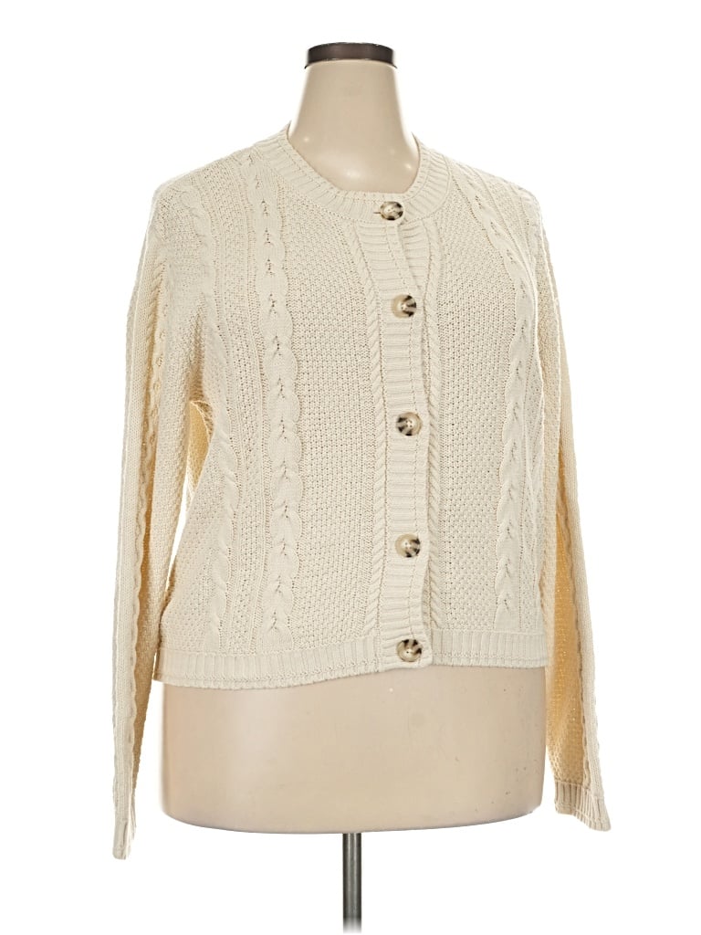 Pre-owned Wild Fable Cardigan Sweater In Ivory