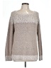 Fate Metallic Silver Pullover Sweater Size L - photo 1